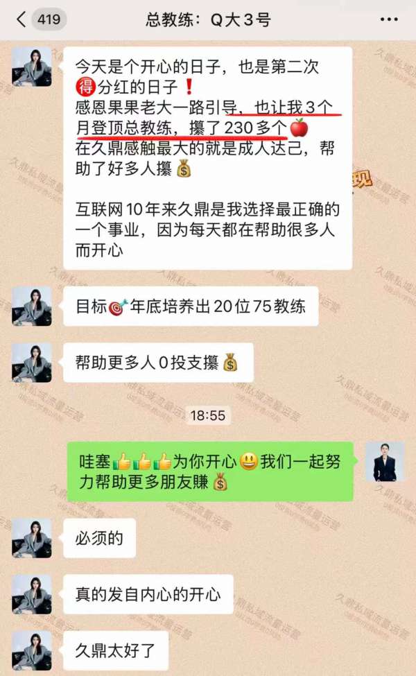 三江的久鼎私域团队规模如何？